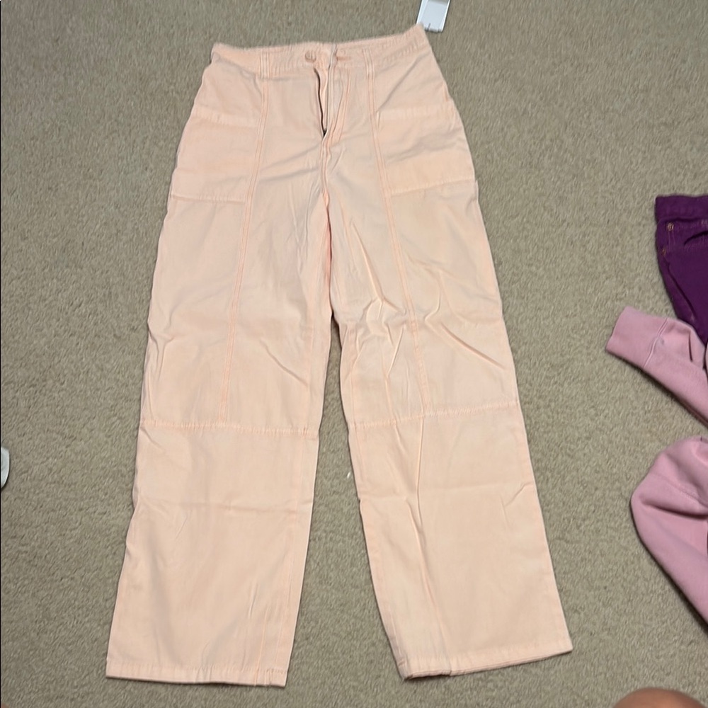 Nordstrom Peach High-Waisted Pants